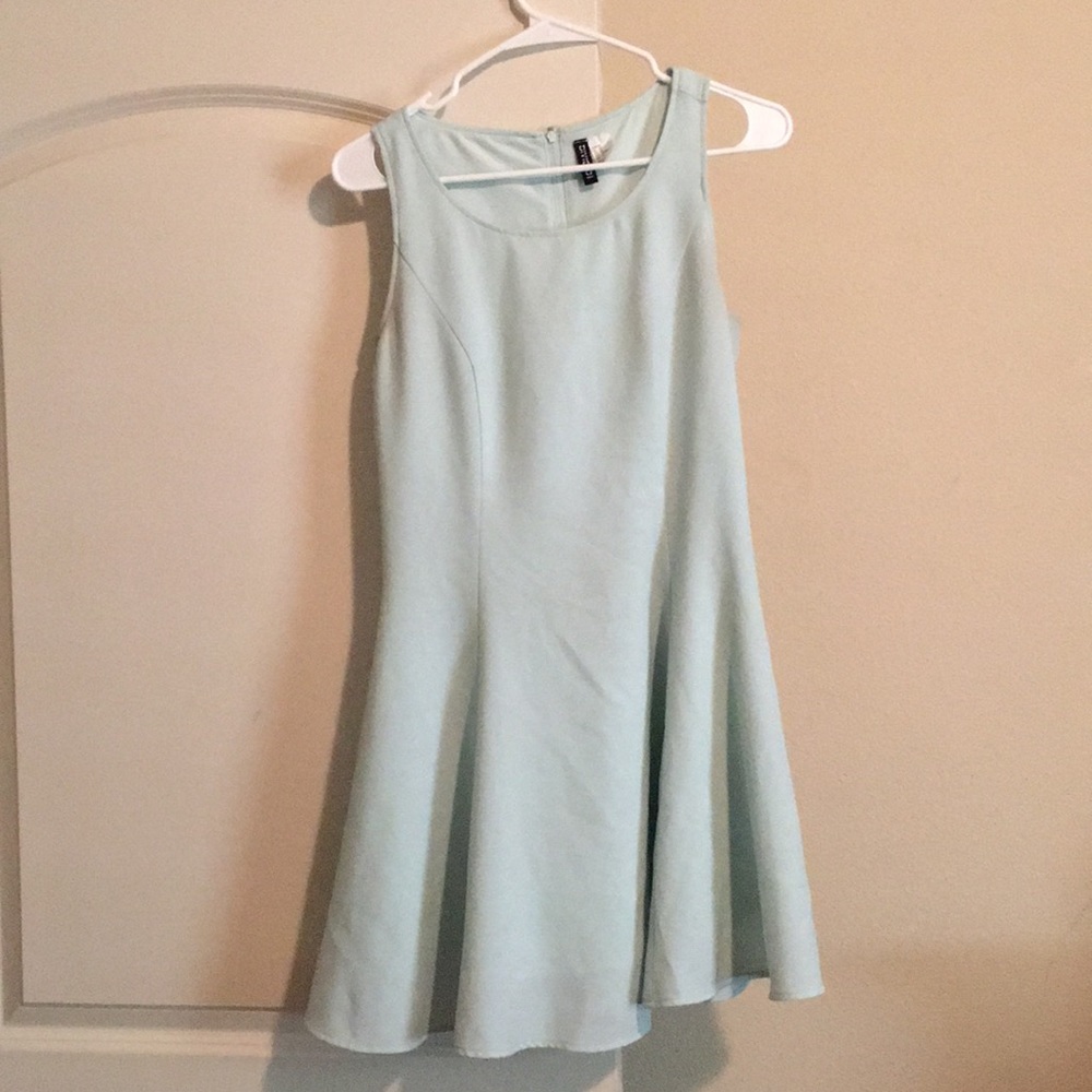 Teal non stretchy dress